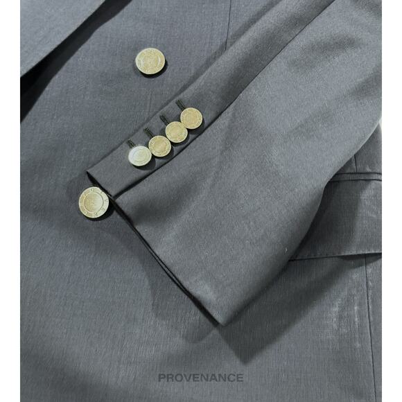 🔴 Givenchy Double Breasted Peak Lapel Jacket - Navy 38 - Picture 6 of 11